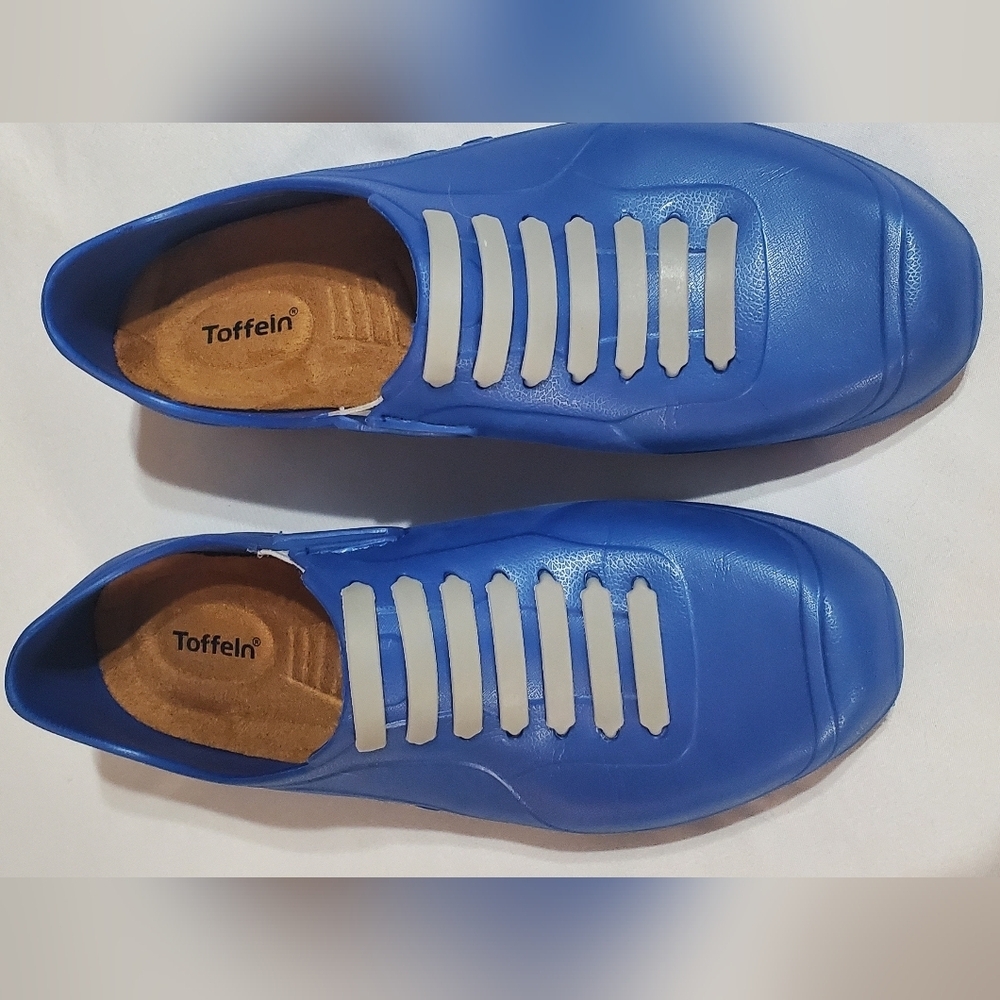 Toffeln Slip And Water Resistant  Blue  Shoes. Great For Gardening. Unisex